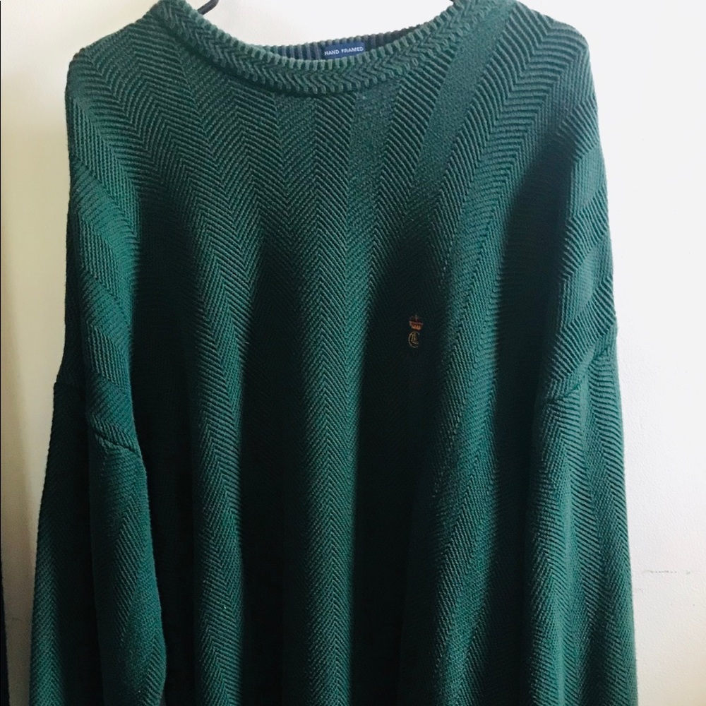 Like new Chaps green crew neck sweater